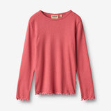 Wheat Main T-Shirt L/S Elsie T-Shirt 1037 raspberry