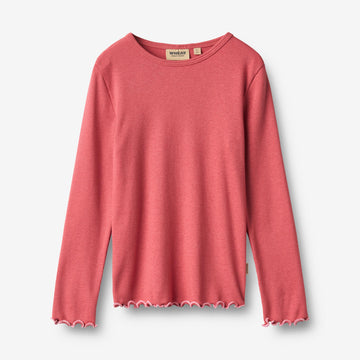 Wheat Main T-Shirt L/S Elsie T-Shirt 1037 raspberry