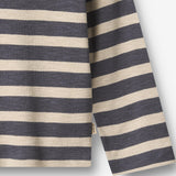 Wheat Main T-Shirt L/S Milo T-Shirt 1309 greyblue stripe