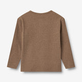 Wheat Main T-Shirt L/S Morris Jersey Tops and T-Shirts 9549 coffee melange