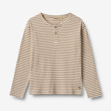 Wheat Main T-Shirt L/S Morris Jersey Tops and T-Shirts 9570 stone stripe