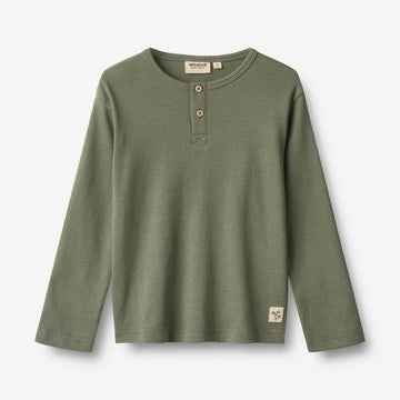 Wheat Main T-Shirt L/S Morris T-Shirt 9690 thyme