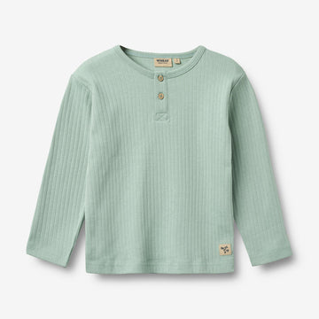Wheat Main T-Shirt L/S Morris T-Shirt 3217 green pool
