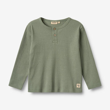 Wheat Main T-Shirt L/S Morris T-Shirt 4119 dusty green