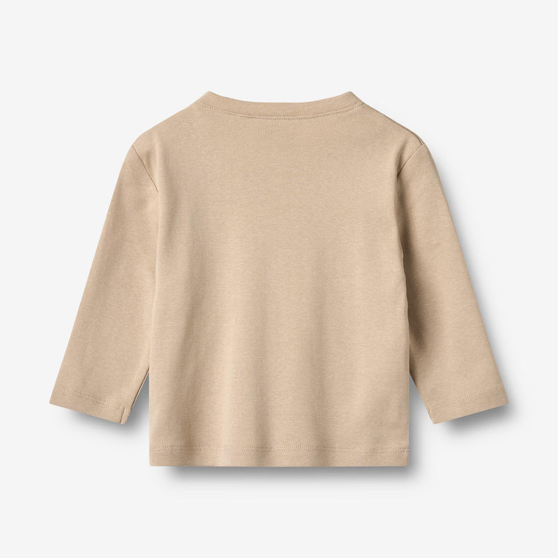 Wheat Main T-Shirt L/S Ray Jersey Tops and T-Shirts 3354 warm sand