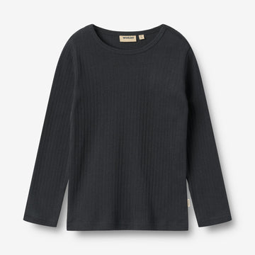 Wheat Main T-Shirt L/S Stig Jersey Tops and T-Shirts 1432 navy