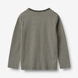 Wheat Main T-Shirt L/S Stig Jersey Tops and T-Shirts 9577 winter forest stripe