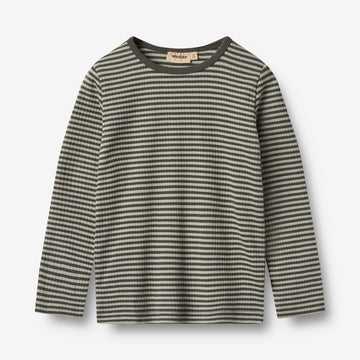 Wheat Main T-Shirt L/S Stig Jersey Tops and T-Shirts 9577 winter forest stripe