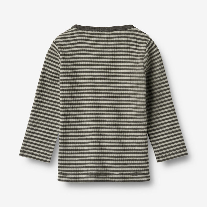 Wheat Main T-Shirt L/S Stig Jersey Tops and T-Shirts 9577 winter forest stripe
