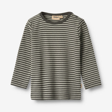 Wheat Main T-Shirt L/S Stig Jersey Tops and T-Shirts 9577 winter forest stripe