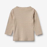 Wheat Main T-Shirt L/S Stig Jersey Tops and T-Shirts 9570 stone stripe