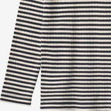 Wheat Main T-Shirt L/S Stig T-Shirt 9432 navy rib stripe