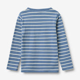 Wheat Main T-Shirt L/S Stig T-Shirt 1048 blue stripe