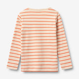 Wheat Main T-Shirt L/S Stig T-Shirt 9648 orange stripe
