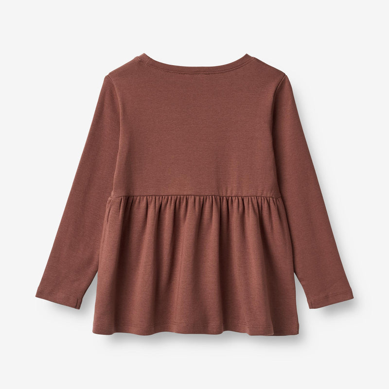 Wheat Main  T-Shirt Marcia mit Stick Jersey Tops and T-Shirts 2389 plum rose