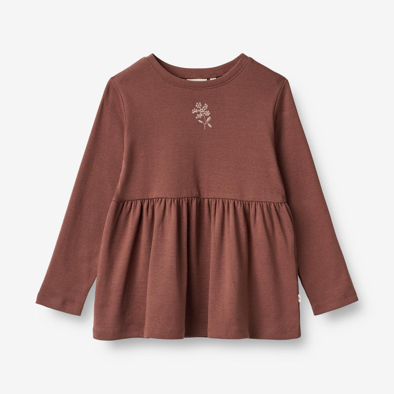 Wheat Main  T-Shirt Marcia mit Stick Jersey Tops and T-Shirts 2389 plum rose