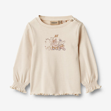 Wheat Main T-Shirt Nona Jersey Tops and T-Shirts 3129 eggshell 