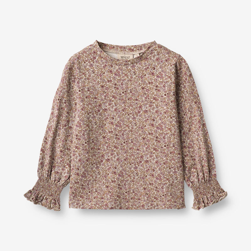 Wheat Main  T-Shirt Norma Jersey Tops and T-Shirts 0098 grey rose flowers