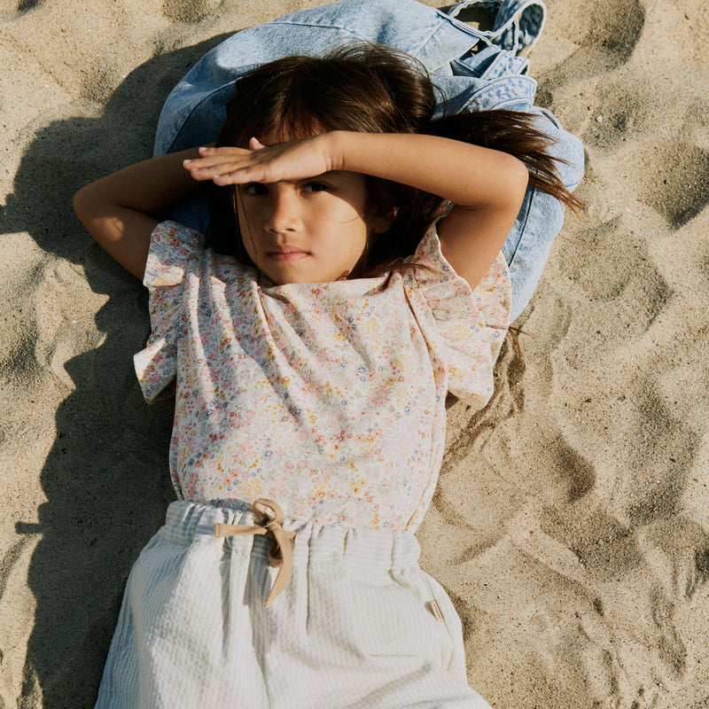 Wheat Main T-Shirt S/S Ally Jersey Tops and T-Shirts 9418 bright flowers