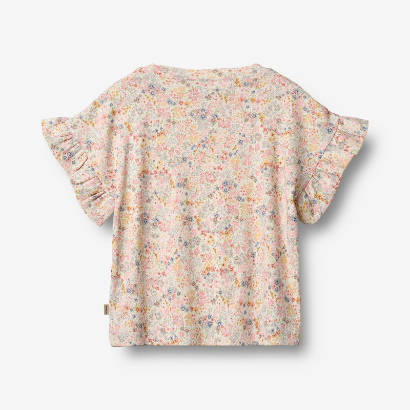 Wheat Main T-Shirt S/S Ally Jersey Tops and T-Shirts 9418 bright flowers