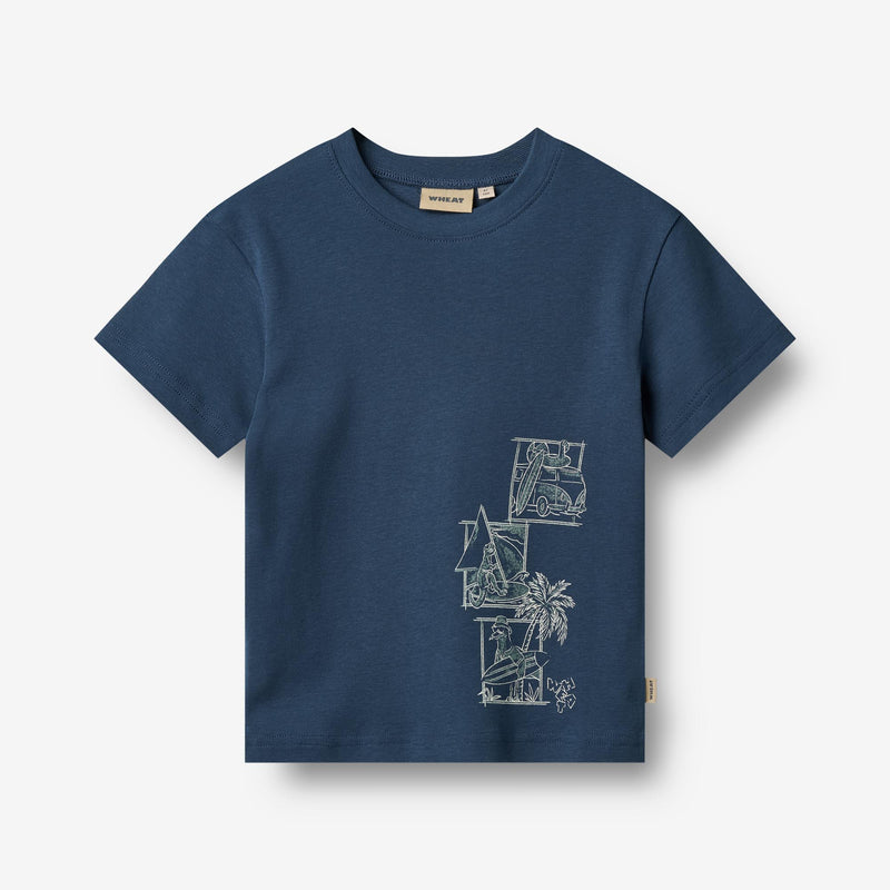 Wheat Main T-Shirt S/S Bein Jersey Tops and T-Shirts 1042 blue waves