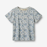 Wheat Main T-Shirt S/S Ella Jersey Tops and T-Shirts 9418 blue summer flowers