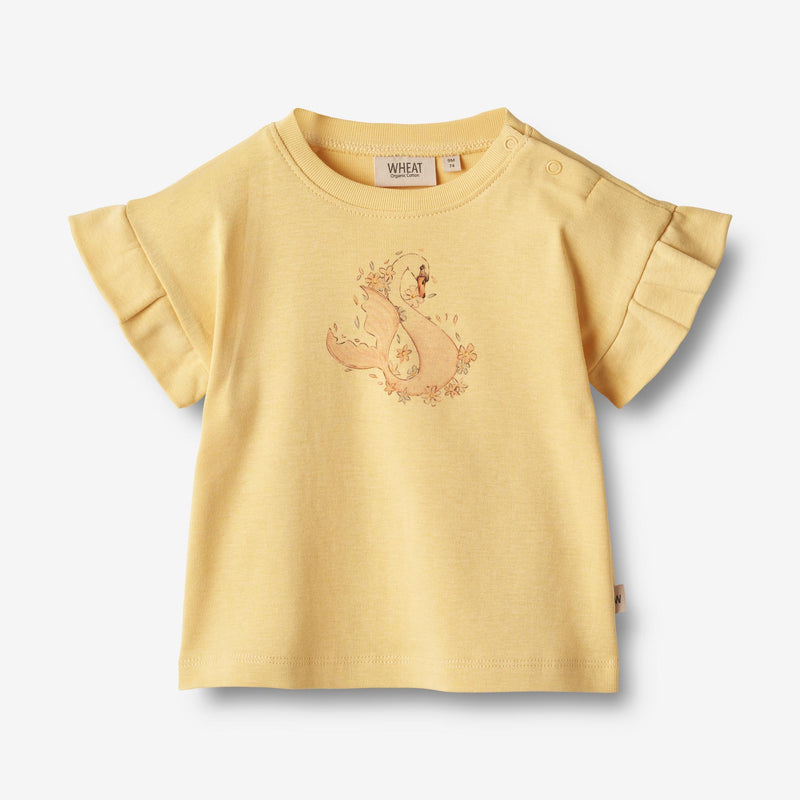 Wheat Main  T-Shirt S/S Esther Jersey Tops and T-Shirts 5001 pale apricot
