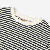 Wheat Main T-Shirt S/S Fabian T-Shirt 9432 navy rib stripe