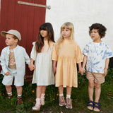 Wheat Main T-Shirt S/S Fabian T-Shirt 9447 warm caramel stripe