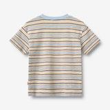 Wheat Main T-Shirt S/S Fabian T-Shirt 9877 multi blue stripe