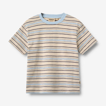 Wheat Main T-Shirt S/S Fabian T-Shirt 9877 multi blue stripe