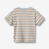 Wheat Main T-Shirt S/S Fabian T-Shirt 9877 multi blue stripe