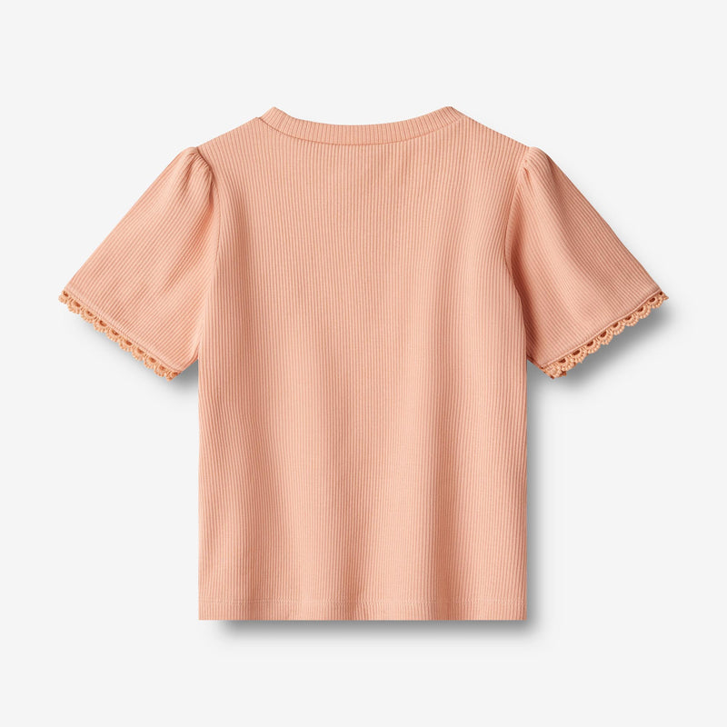 Wheat Main  T-Shirt S/S Iris Jersey Tops and T-Shirts 2563 soft coral