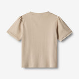 Wheat Main  T-Shirt S/S Iris Jersey Tops and T-Shirts 3162 feather gray