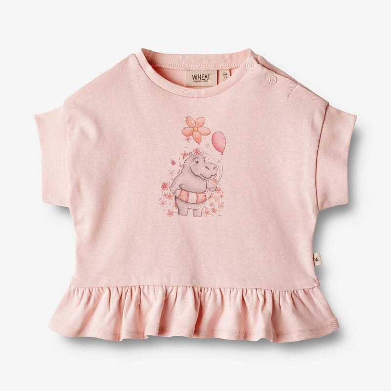 Wheat Main  T-Shirt S/S Lulu Jersey Tops and T-Shirts 2281 rose ballet