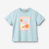 Wheat Main T-Shirt S/S Print Mirsa T-Shirt 2703 summer sky