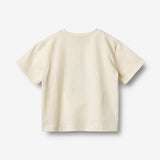 Wheat Main T-Shirt S/S Print Mirsa T-Shirt 3182 ivory