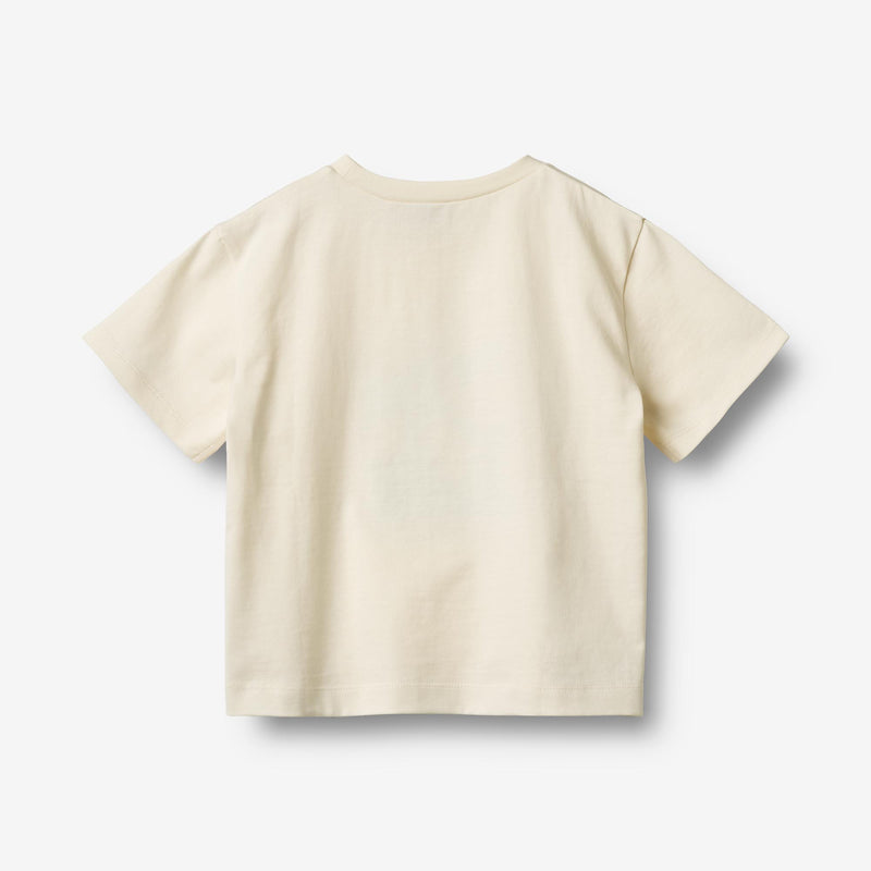 Wheat Main T-Shirt S/S Print Mirsa T-Shirt 3182 ivory