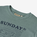 Wheat Main T-Shirt S/S Seb Jersey Tops and T-Shirts 1454 stormy sea