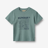 Wheat Main T-Shirt S/S Seb Jersey Tops and T-Shirts 1454 stormy sea