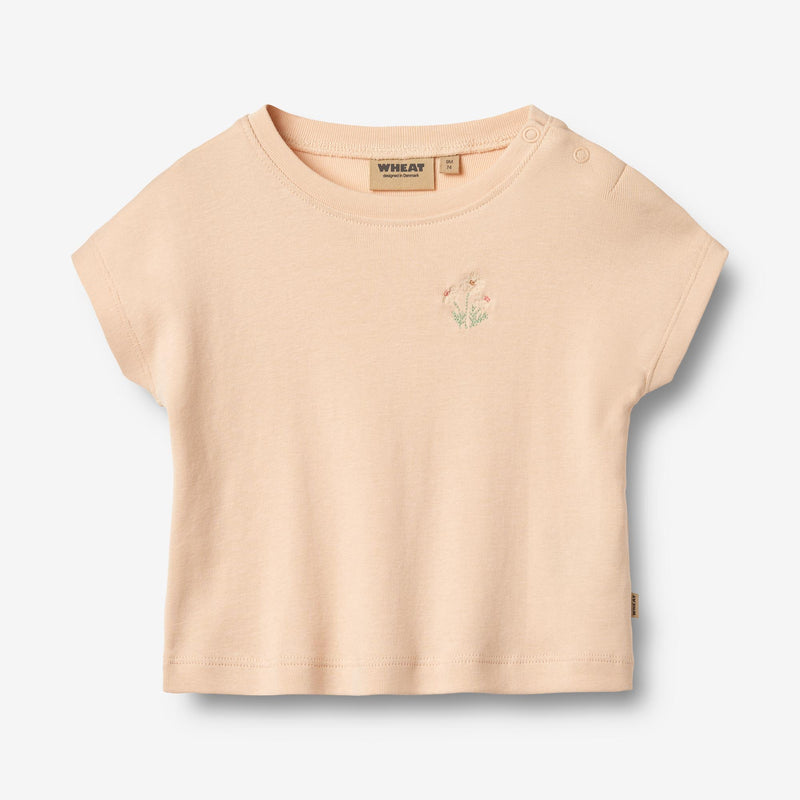 Wheat Main T-Shirt S/S Signe Jersey Tops and T-Shirts 9438 rose water