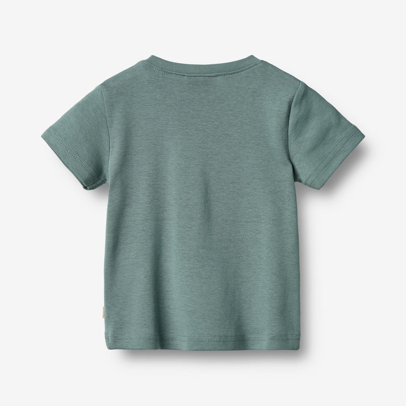 Wheat Main T-Shirt S/S Valdemar Jersey Tops and T-Shirts 1454 stormy sea