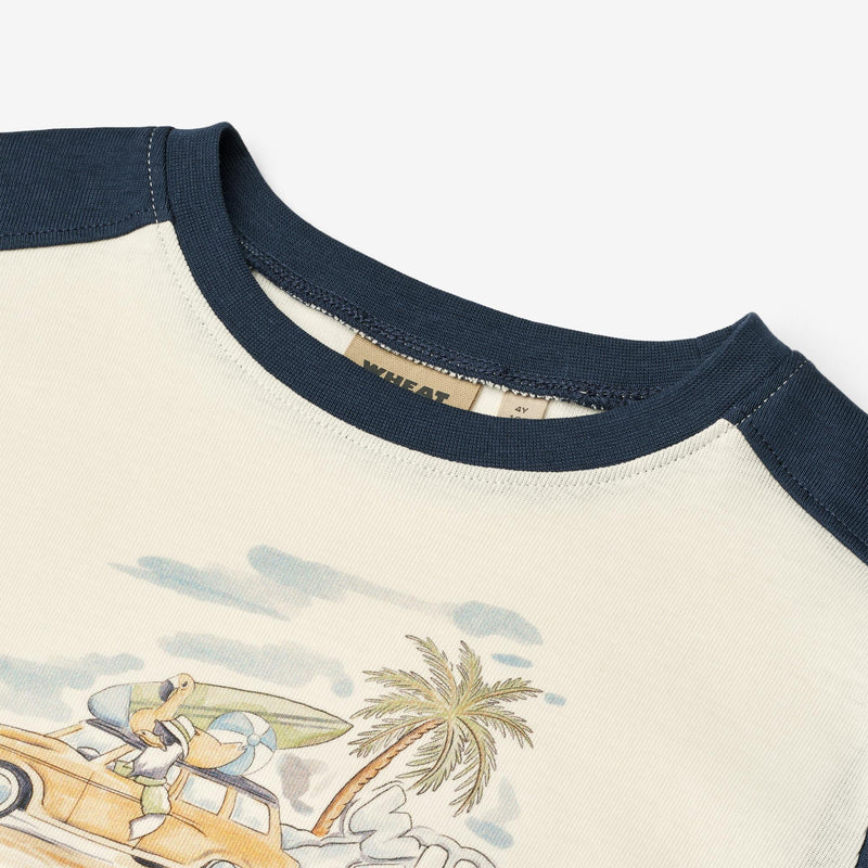 Wheat Main T-Shirt S/S Vincent Jersey Tops and T-Shirts 3182 ivory 