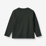 Wheat Main  T-Shirt mit Wild-Stickerei Jersey Tops and T-Shirts 0025 black coal