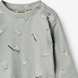 Wheat Main T-shirt L/S Ebbe T-Shirt 9035 dogs with dots