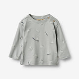 Wheat Main T-shirt L/S Ebbe T-Shirt 9035 dogs with dots