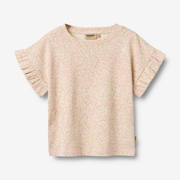 Wheat Main T-Shirt S/S Ally T-Shirt 9422 coral flowers
