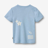 Wheat Main T-shirt S/S Ib T-Shirt 1260 faded denim