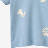 Wheat Main T-shirt S/S Ib T-Shirt 1260 faded denim