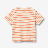 Wheat Main T-Shirt S/S Jay T-Shirt 9648 orange stripe